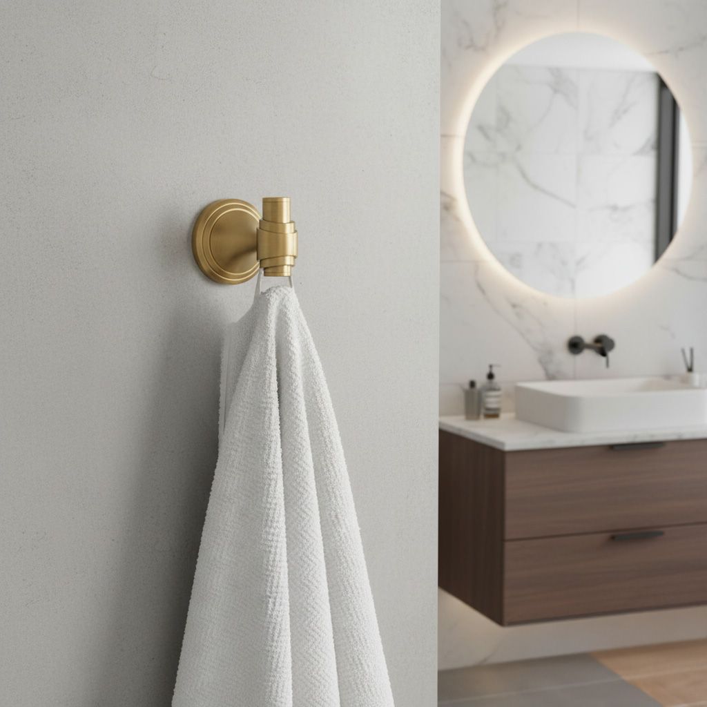 Kylpyhuoneen Naulakko 16101 Aristo Brushed Gold 3