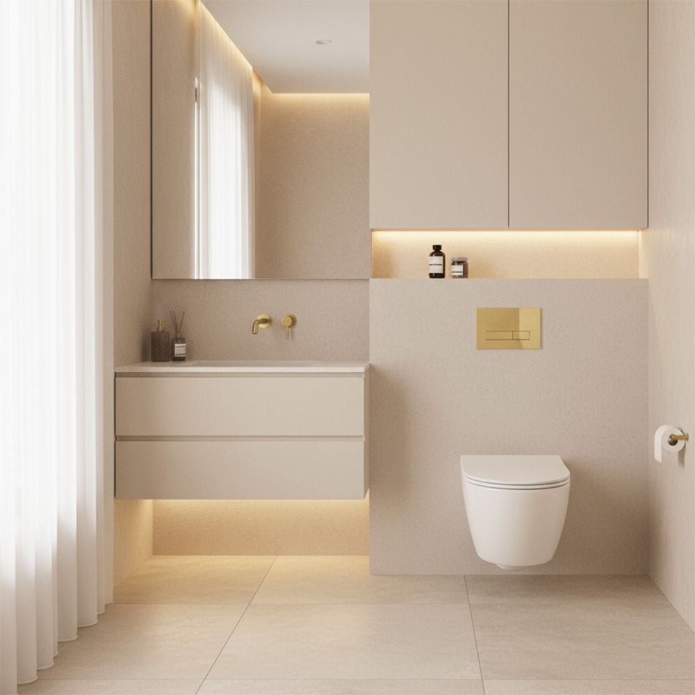 Runkosarja Piilotetuille Wc-kulhoille K011a-q Hd Gold 9