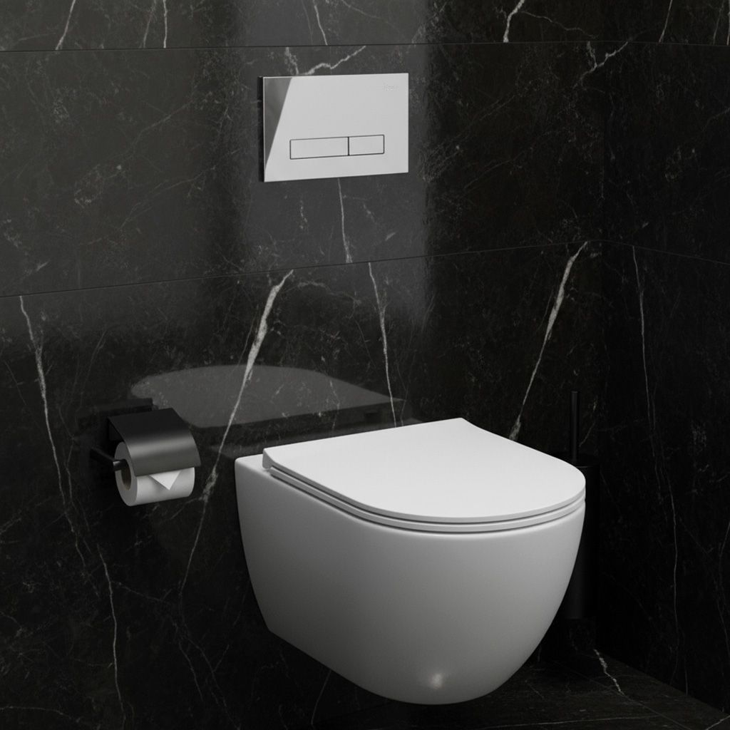 Runkosarja Piilotetuille Wc-kulhoille K011a-q Hd Chrome 2